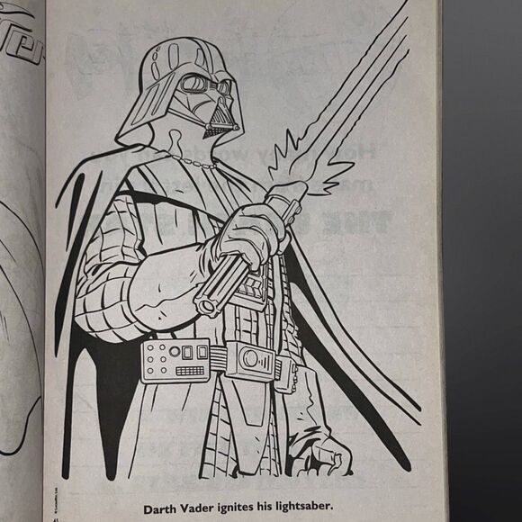 2010 Star Wars 400 Page Book to Color: Anakin to Vader NOT COLORED IN 15 YRS OLD - Picture 7 of 8